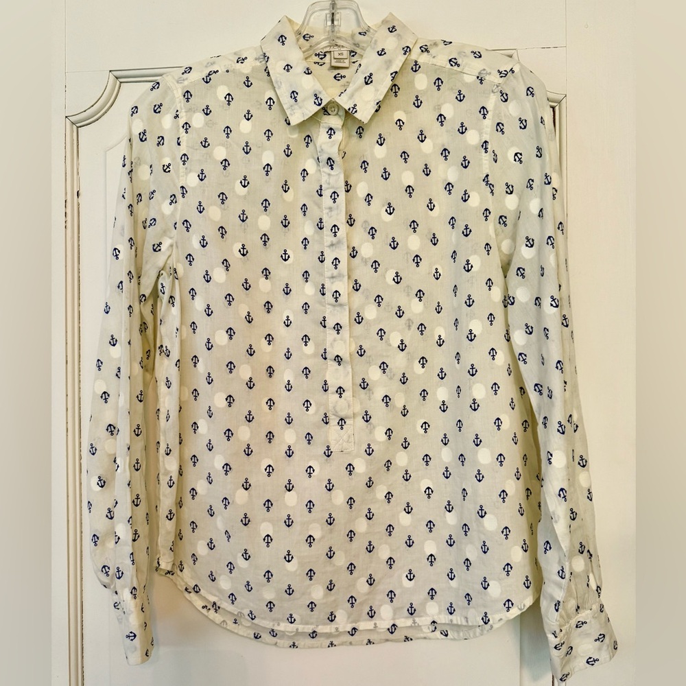 J. Crew Nautical Print Shirt